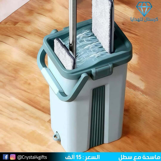 ماسحة مع سطل