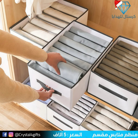 منظم ملابس مقسم